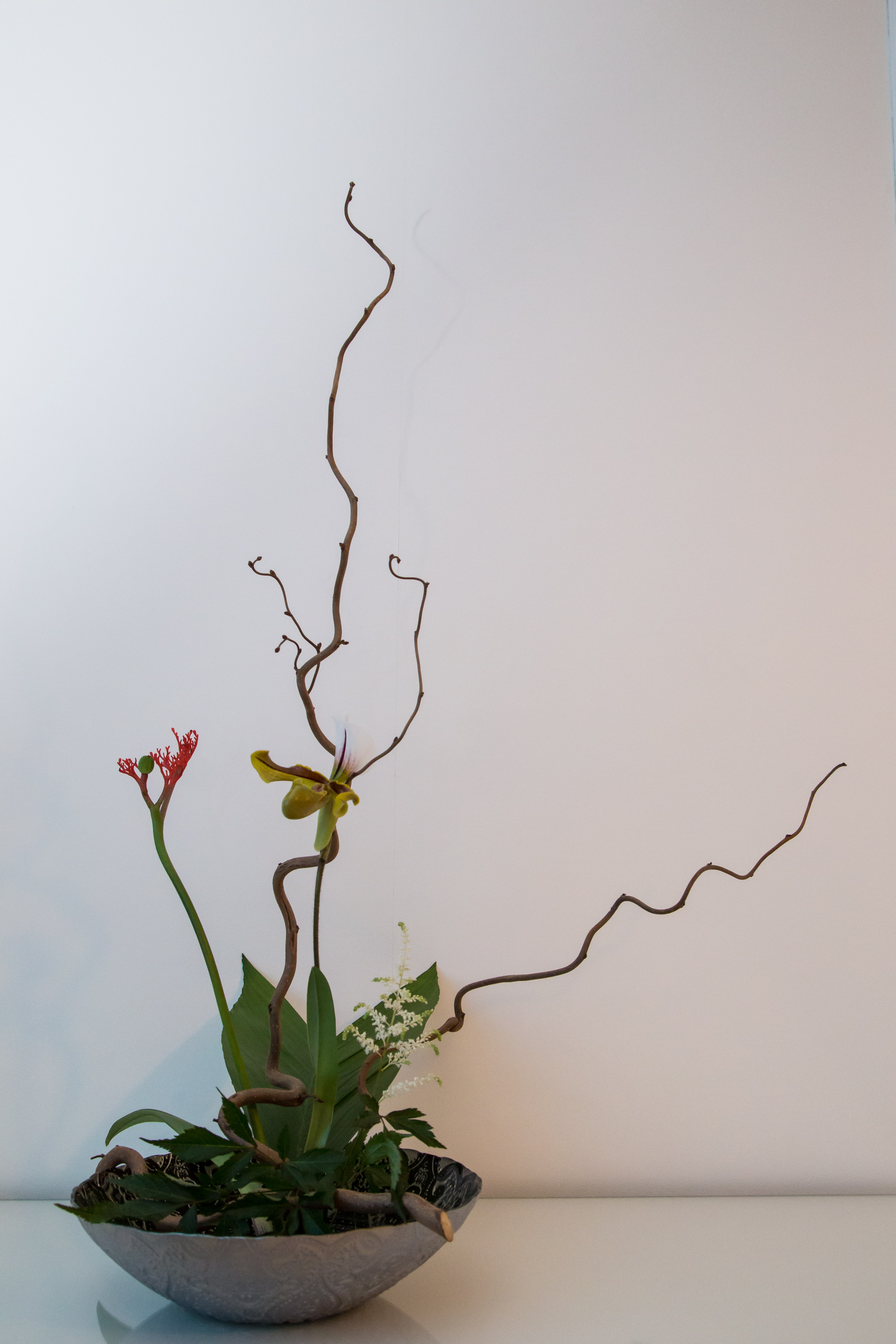 Ikebana "style libre" 2ème exemple du 24 avril 2017